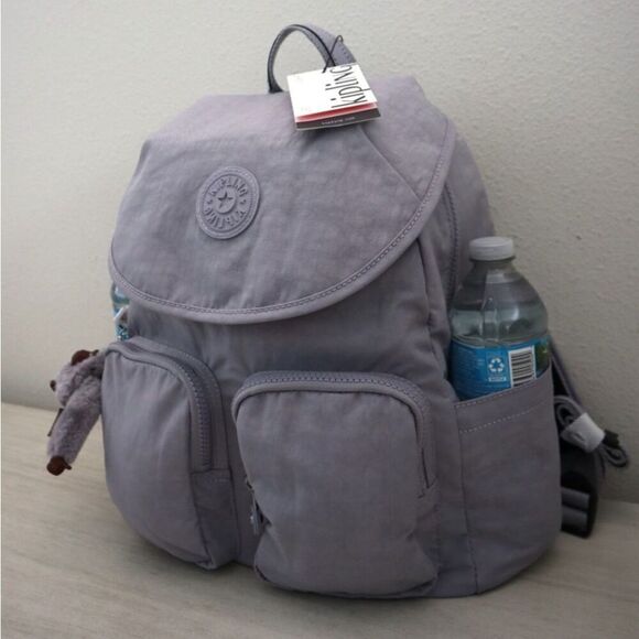 Kipling KI0365-0KG Women's Sz Medium Dove Gray Fiona Nylon Backpack - Picture 8 of 10